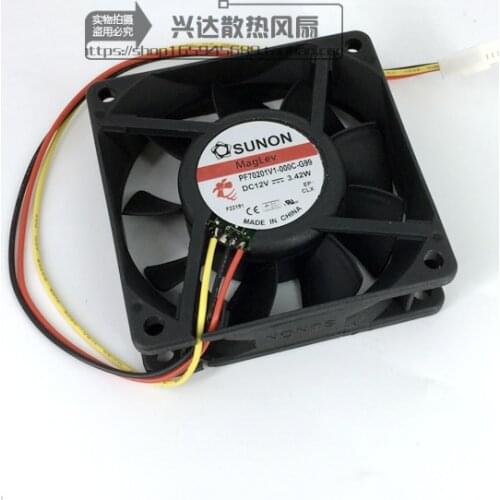 SUNON PF70201V1-000C-G99 DC 12V 3.42W 70x70x20mm Server Cooling Fan