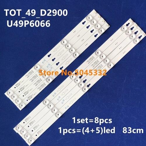 LED Backlight strip for TCL 49"TV L49P1A-F ShineOn 2D02900 2D02899 LVF490CSOT D49A620U LB4905-YH06 TOT_49_D2900 49uv6416w