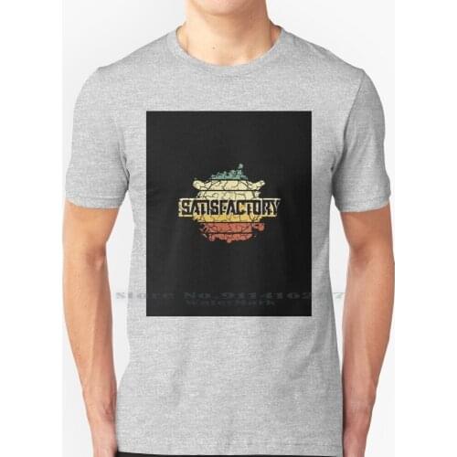 Satisfactory T Shirt 100% Pure Cotton Satisfactory Factorio Ficsit Factory Engineer Automated Automation Recipe Factoonio