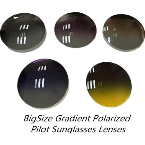 Newest Designer Gradient Polarized Sunglasses Lenses Accustomized for Pilot Style Glasses -6/-2