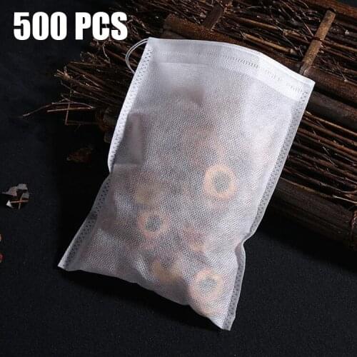 Universal Disposable Tea Bags Filter Bags for Tea Infuser with String Heal Seal Food Grade Corn Fiber Spice Filters Teabags