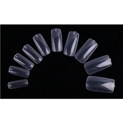 Box pack 100 full type DIY false nail tips artificial fake nails shield manicure plastic sticker as beauty nail art salon tool