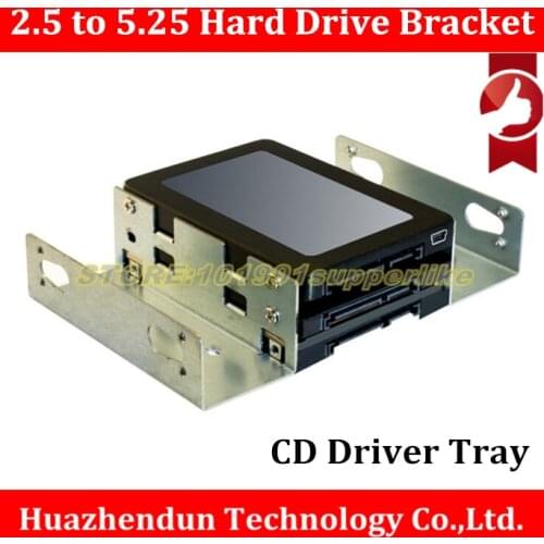 High Quality 2.5 inch to 5.25 inch Hard Drive Bracket CD Driver Tray Hard Drive Tray Desktop Notebook SSD Conversion