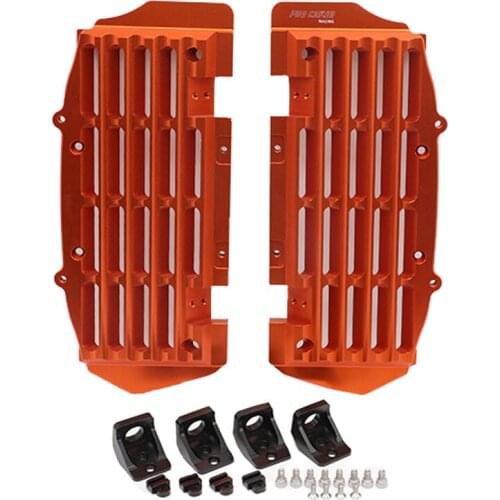 Radiator Guard Grill Cover Protector for KTM EXC SXF XCF SX XC EXCF 125 250 300 350 450 500 2017-2020 2019 2018 Black Orange