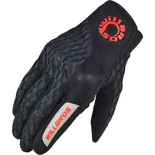 Motorcycle GK 243 Protect Gloves Motocross Guantes Motorbike MX ATV Bike Cooling Mesh Red Black Luvas Mens Unisex