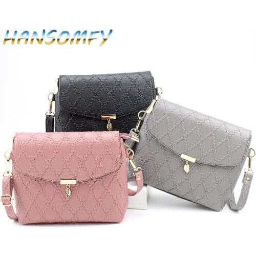 Womens Fashion Leather Simple Handbag Small Shoulder Bags Crossbody Bags for Girls Messenger Bags for Female bolso mujer MX-71