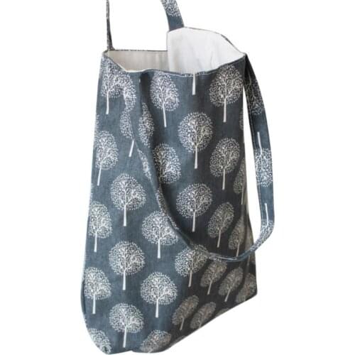 Floral Printed Casual Tote Large Capacity Female Handbags Single Shoulder Shopping Bags Daily Use Women Canvas Beach Bag