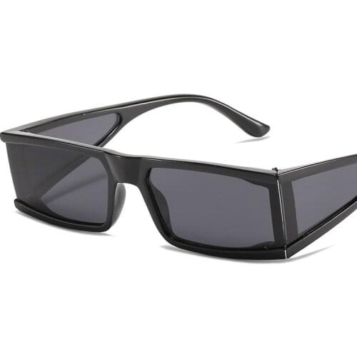 Punk Womens Designer Sunglasses Temples with Square Personality Trend Windproof Eyeglasses Shades Glasses