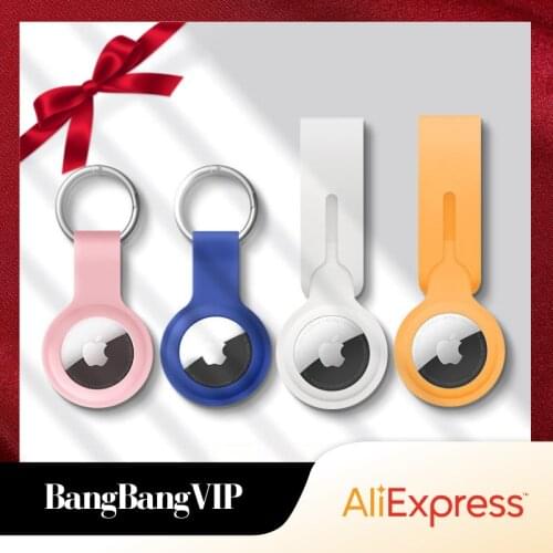 Liquid Silicone Case for AirTag IPhone Tracker Keychain Pendant Outdoor Loss Prevention 1:1 Official Original