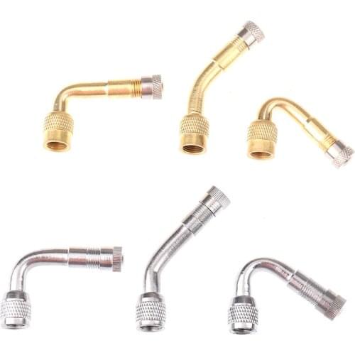 45/90/135 Degree Extension Tyre Valve Brass Air Tyre Valve Extension Car Truck Bike Motorcycle Wheel Tires Parts