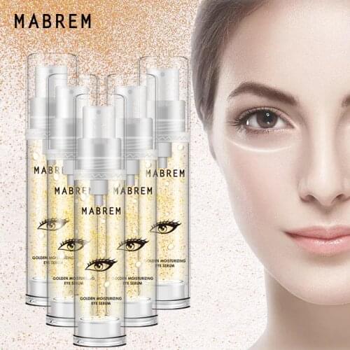 5PCS 22k Gold Anti-Wrinkle Repair Dark Circles Fine Line Fishtail Eye Bag Eye Serum Anti-Aging Moisturizing Brightening Essence
