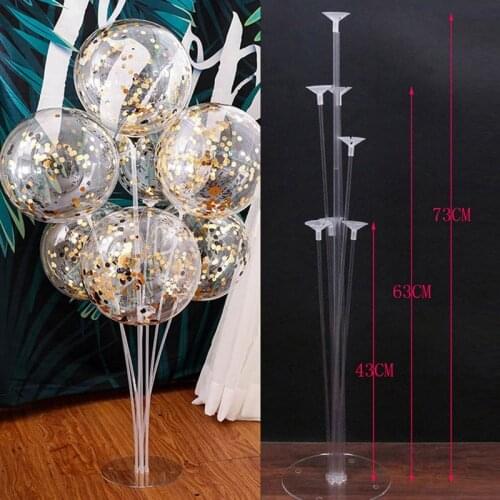 1/7/11 Tube Balloons Stand Birthday Party Decorations Kid Balloon Holder Stick Arch for Wedding Decor Baby Shower Party Supplies
