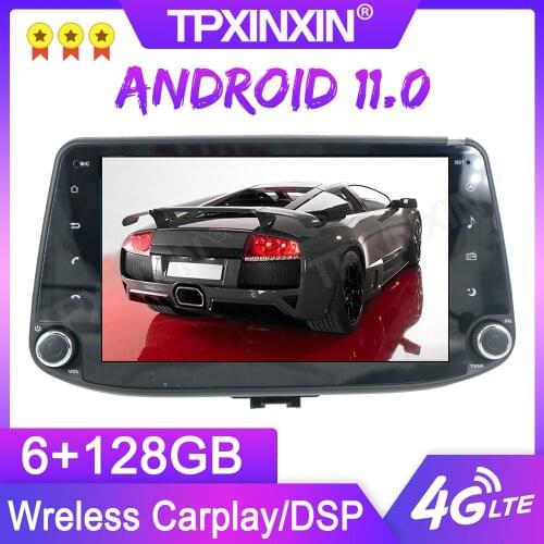 Android 11 6+128G For Hyundai I30 Elantra GT 2012-2016 GPS Car Multimedia Player Headunit Audio Radio Navigtion Tape Recorder