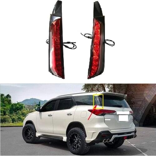 Car Led Rear Bumper light Fit For Fortuner 2015 2016 2017 LED Brake lamp Car tail Lamp Bumper Light Taillight Car Accessories