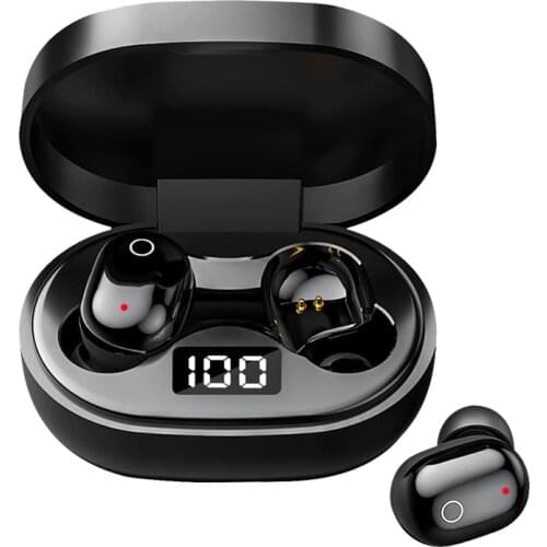 Bluetooth Earphone Noise Cancelling Wireless Headsets A6S Plus TWS Sport in-Ear Headphones with Charging Case for All Smartphone