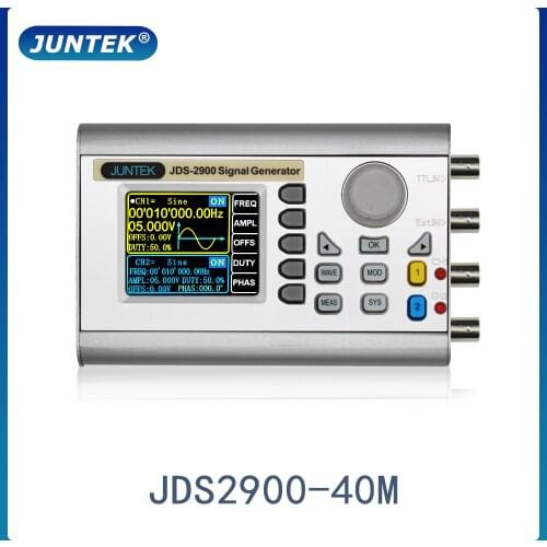 JUNTEK JDS2900-40M 40MHz DDS Function Signal Generator Digital Control Dual-channel Frequency meter Arbitrary waveform generator