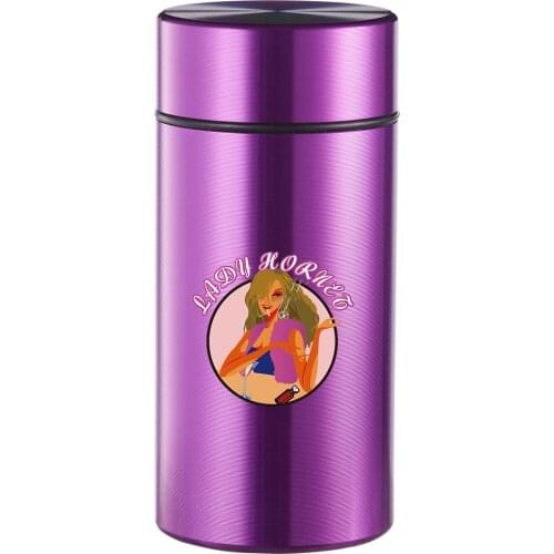 LADY HORNET Airtight Smell Proof Aluminum Herb Container Ceramic Metal Portable Stash Jar Pill Box