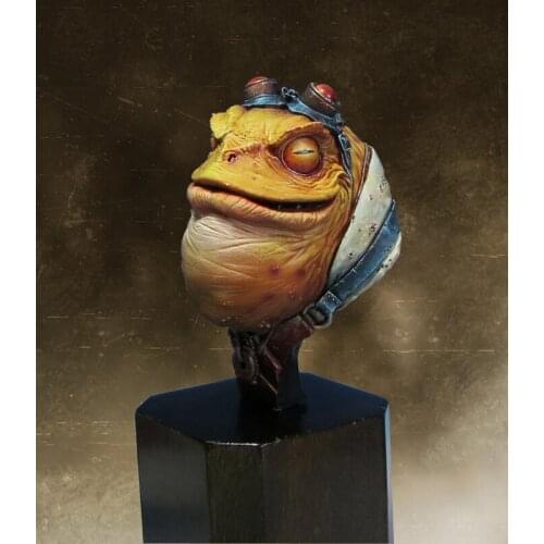 New Unassembled 1/10 65mm Frog Captain Sapo bust not have base Resin Kit DIY Toys Unpainted resin model