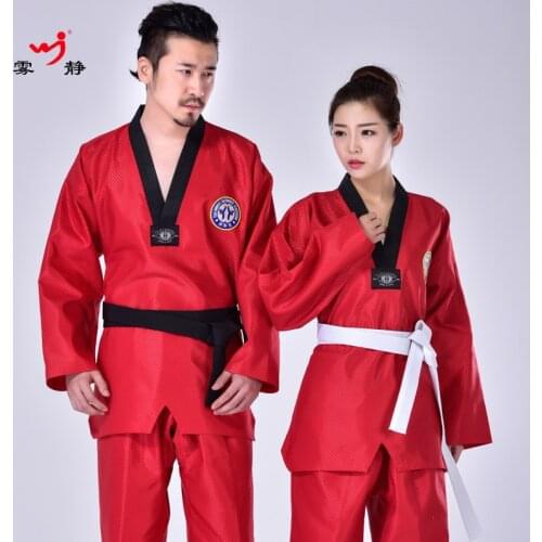 Classic Taekwondo Uniform for Training Blue / Red / White Taekwondo Suit