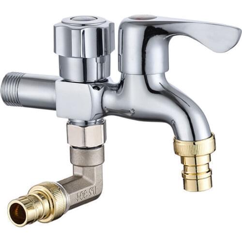 Washing Machine Tap One-two Household One-in-two Out of Multi-functional Two-headed Water Dual-use Three-way Special Nozzle