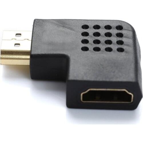 Left & Right 90 180 Degree Angled HDMI Male To Female Adapter Connector Cable