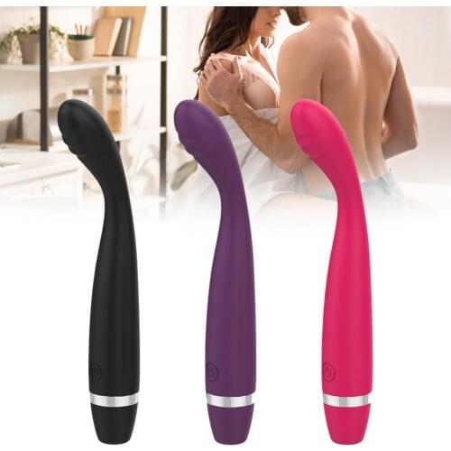 OLO Female Massager USB Charge Powerful Clitoris Stimulation Soft Silicone Head Thread G Spot Vibrating Massage Stick Sex Toys