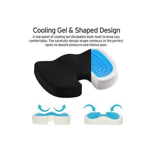 Massage Chair Cushion Pad Car U-Shape Seat gel Cushion Travel Breathable Seat Cushion Coccyx Orthopedic Memory Foam U Seat