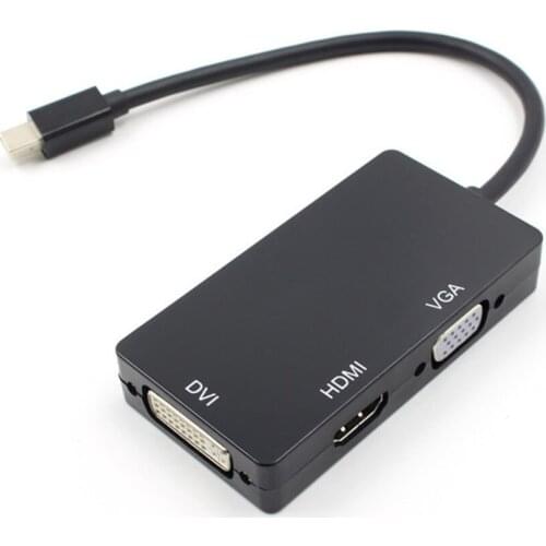 Mini Display Port to DVI VGA HDMI-Compatible 1080P Thunderbolt Adapter For MacBook Pro/Air