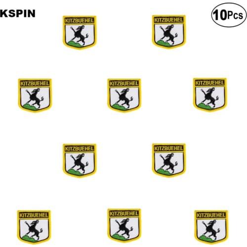 Kitzbuehel Flag Embroidery Patches Iron on Saw on Transfer patches Sewing Applications for Clothes in Home&Garden