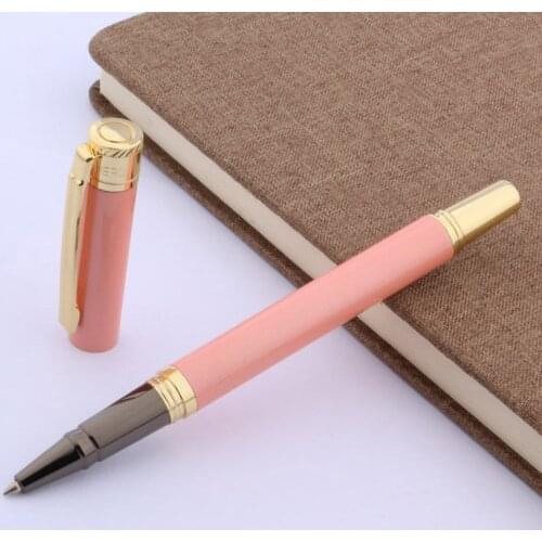 New GIRL GIFT pink golden office school Trim ROLLERball PEN