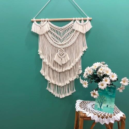 New design Home boho wall decor Macrame tassel Wall Hanging Tapestry Bohemian Decoration big handmade woven Art Tapestry gift