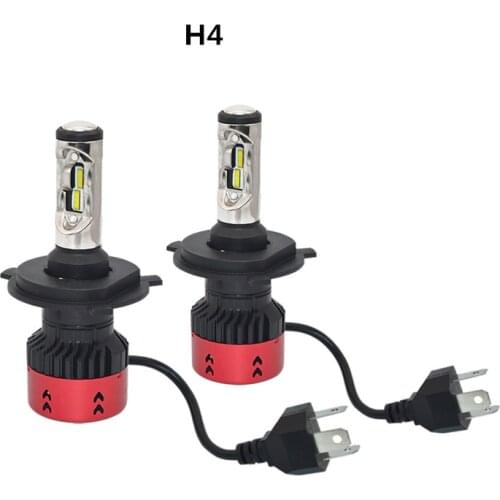 Pair New 55W V6 H4 H7 H8 H11 H15 5202 9005 9006 9012 D2S LED Car Headlight Light Bulb Conversion Kit W/Auto Level Lamp Beads