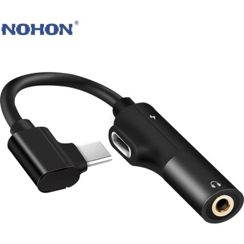 USB Type C 3.5mm Earphone Connector For Samsung Galaxy S8 S9 S10 E Plus Fast Headphone Jack Splitter Charging Audio Adapter