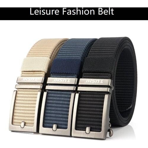 Leisure Fashion Belt Tactical Belt For Outdoor Hunting Fishing Alloy Buckle Women Men Waistband Quick Release Nylon Elastic