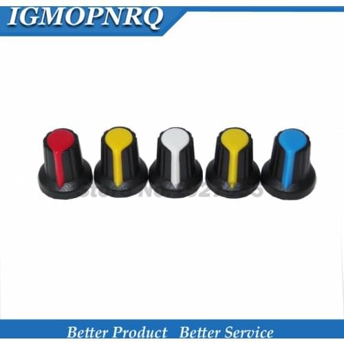 5pcs WH148 knob plastic knob AG2 Plum blossom handle 15X17mm type potentiometer amplifier knob