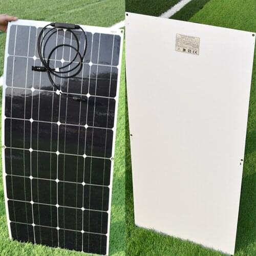 The Biggest Buckle 100W PET Flexible Solar Panel For 12V 18V Battery Charge