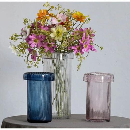 Glass Vase Flower Arrangement Hydroponic Flower Pot Home Decoration Living Room Dining Table TV Cabinet Decoration