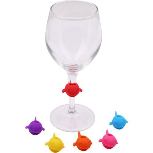 Party Dedicated Wine Glass Recognizer Peacock Silicone Label Wine Glasses Marker Wine Accessories Wedding Party Dedicated Supply