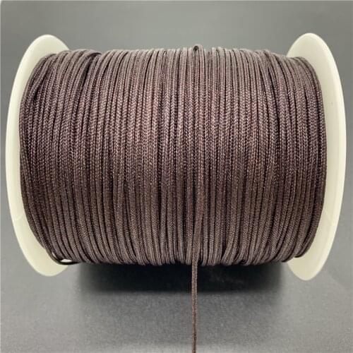 0.5/0.8/1.0/1.5mm Brown Nylon Cord Thread Chinese Knot Macrame Cord Bracelet Braided String DIY Tassels Beading For Shamballa