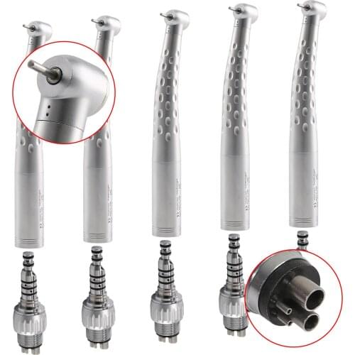 Dental High Speed Handpiece Standard Head 4 Hole Quick Coupler Single Water Spray GB4 Air Turbine Push Button