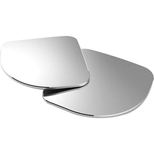 1 Pair Universal Car Auto Wide Angle Side Rearview Adjustable Blind Spot Mirror & Covers