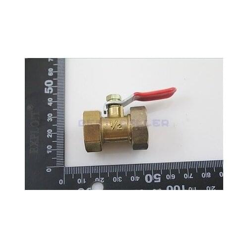 1pcs 1/2" BSP Female Full Ports Connection Brass Thread Pipe Ball Valve