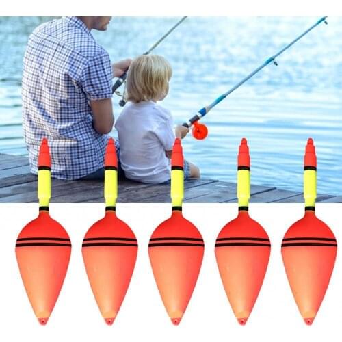 10Pcs Fishing Floats Set Olive Shape Plastic Floating Fish Float Bobbers Buoy Fishing Tackle Tool Gear Accessories