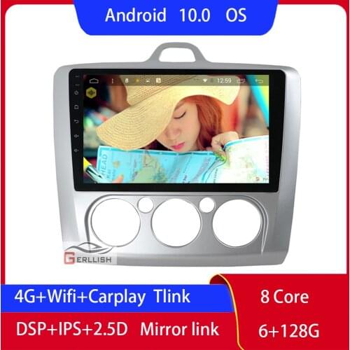 For Ford Focus MK2 2 Exi MT 2004-2009 2010 2011 Android Auto Autoradio Carplay Car Radio 1 Din Altavoz Bluetooth Speaker Granta