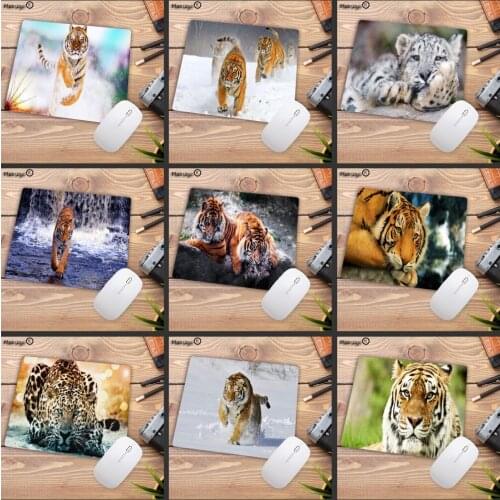 Mairuige Big PromotionTigers Speed Keyboard Mouse Pad Rubber Mat Computer Gaming Mousepad Gamer for Small Size Table Mouse Mat