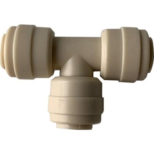 E439 1/4 Quick Pushing Tee Connector 3-Ways three colors for your choose