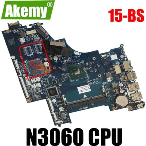CSL50 CSL52 LA-E811P MB For HP Pavillion 15-BS Laptop Motherboard With N3060 CPU 100% Working 939605-601 939605-501 939605-001