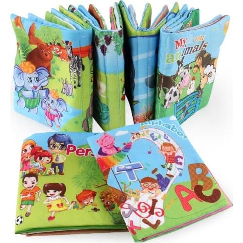 Cloth Baby Book Intelligence Development Educational Toy Soft Cloth Learning Cognize Books For 0-12 Months Kids Book