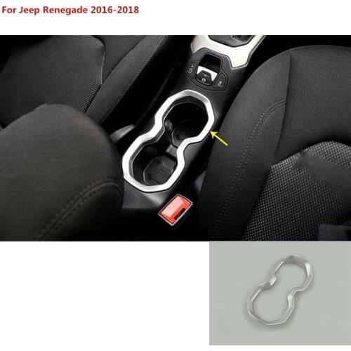 For Jeep Renegade 2016 2017 2018 car cover inner trim lamp Center Console middle rear back tail Cup gear armrest box frame 1pcs