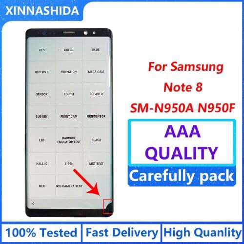 For Samsung Galaxy Note 8 LCD Note 8 SM-N950A N950F Display Touch Screen Digitizer Assembly